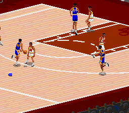 NBA Live '95 (USA) In game screenshot